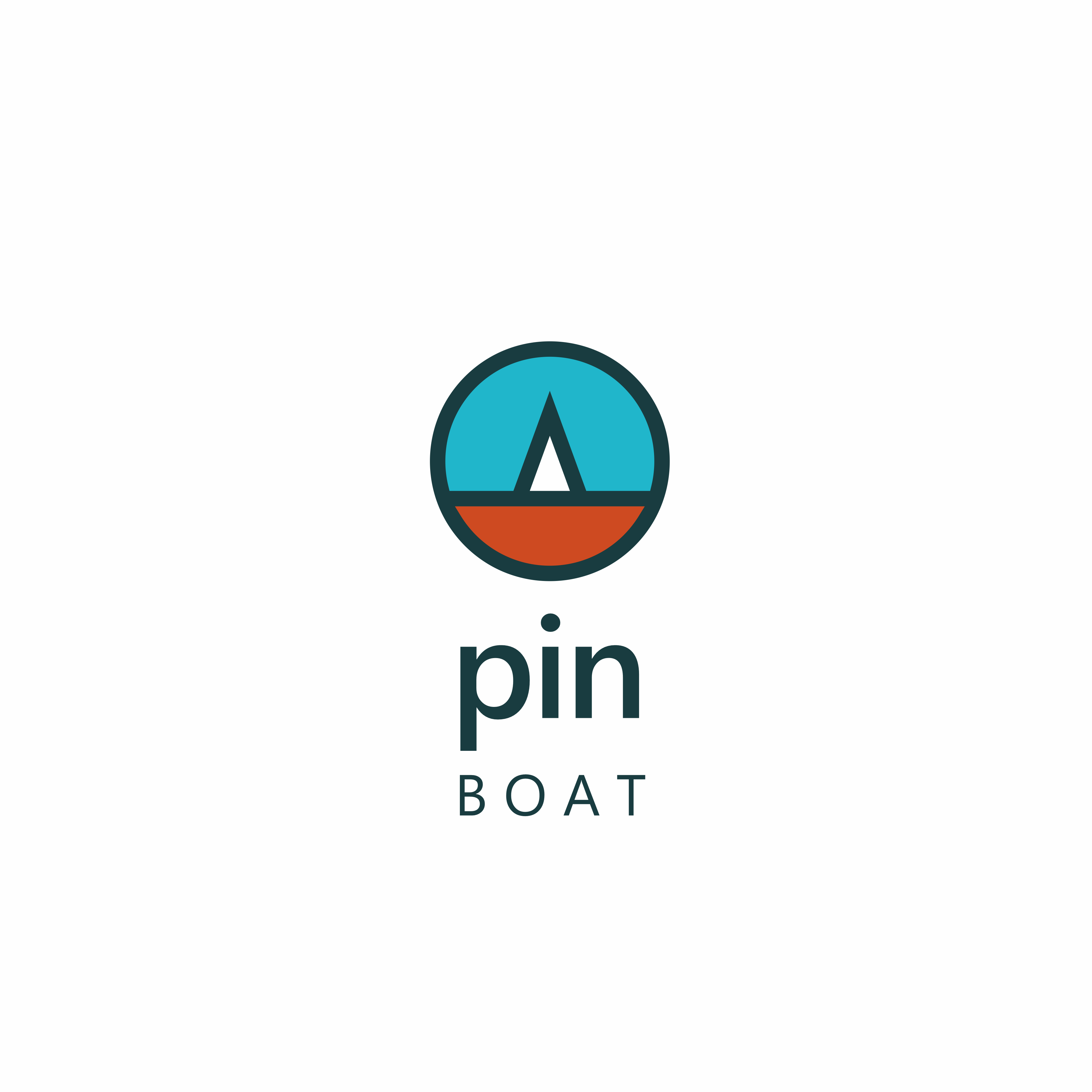 Логотип Pin Boat из подборки LOGOFOLIO