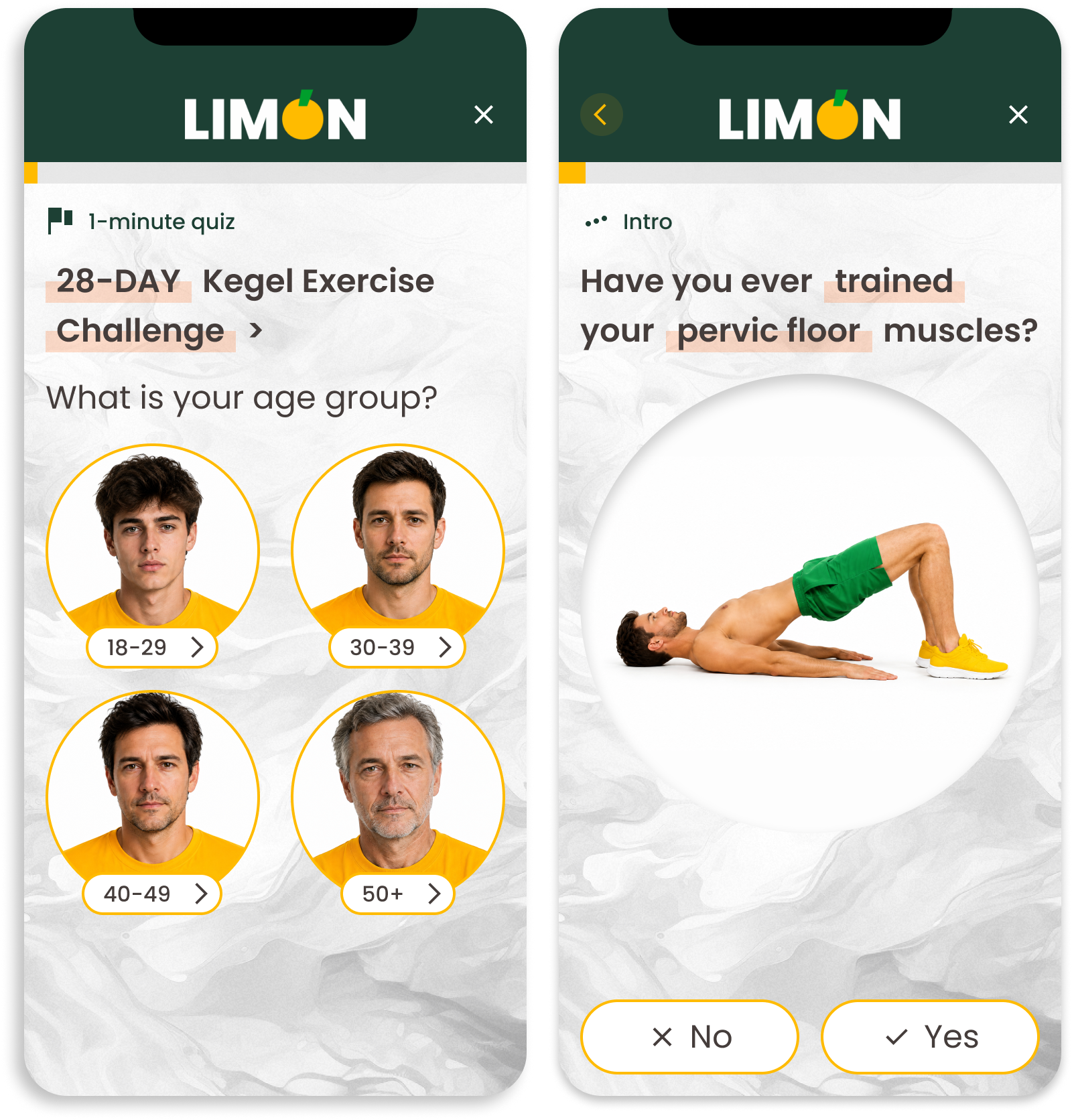Финальные экраны quiz-сценария LIMON